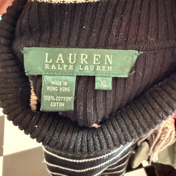 Ralph Lauren Black and White Striped Sweater - Picture 4 of 4